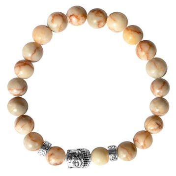 Fako Bijoux - Buddha Armband - Deluxe - Zalmroze, Verzenden, Nieuw