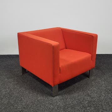 Lensvelt Fauteuil - Rood (d) | OUTLET, Ophalen of Verzenden, Gebruikt