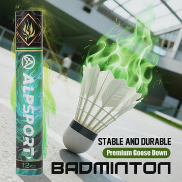 ALP Ghostfire X Badminton Shuttles - 12 Stuks Witte Ganzenve, Verzenden, Nieuw