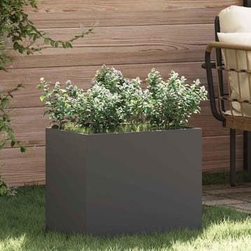Bloempot Zwart 50cm - Retourdeal - 29% Korting, Minder dan 60 cm, Nieuw, Ophalen of Verzenden, Binnen