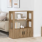 vidaXL Dressoir artisanaal eikenkleurig 30 x 80 x 90 cm, Huis en Inrichting, Kasten | Dressoirs, Verzenden, Nieuw, Overige houtsoorten
