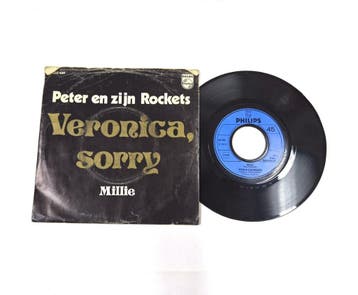 Peter en zijn Rockets – Veronica, Sorry / Millie, Verzenden, Gebruikt