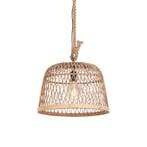 Landelijke hanglamp touw met rotan - Calamus, Verzenden, Nieuw, Country-rustic