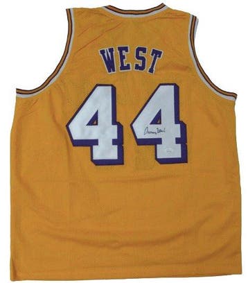 NBA - Jerry West - Autograph - Geel op maat gemaakt, Nieuw