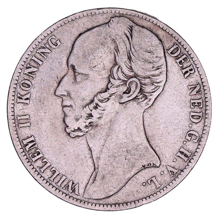 1 Gulden 1845-1846 Willem II ZFr, Postzegels en Munten, Munten | Nederland, Verzenden