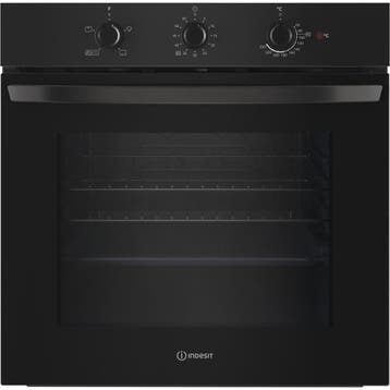 Indesit Inbouw Oven IO-232H-B-UK 60cm Click&Clean - Zwart, Ophalen of Verzenden, Nieuw