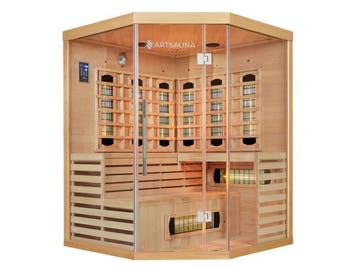 Veiling - Infraroodcabine Kiruna - 150x150-200cm - Dubbele t, Nieuw