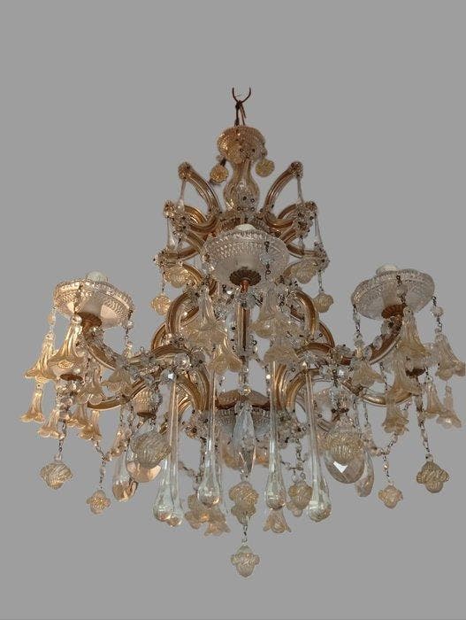 Maria Teresa - Plafondlamp - mod. keizerin. - glas en, Antiek en Kunst, Antiek | Overige Antiek