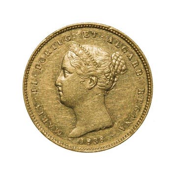 Portugal. D. Maria II (1834-1853). Coroa de Ouro (5.000