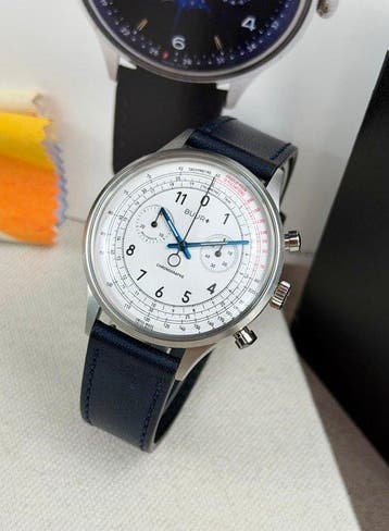 Buur+ - Multiscale in White - Black markers - Chronograph -, Nieuw