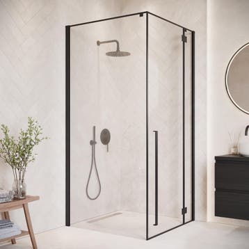 Douchecabine Vancouver 90 x 90 x 190 cm Zwart Douchewand, Verzenden, Nieuw, Douche