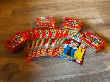 Merlin/TOPPS Pokémon Stickers - 4 Box (100 packs editions) +, Nieuw