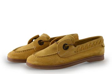 Stefano Lauran Loafers in maat 42 Geel, Kleding | Dames, Verzenden, Geel, Overige typen, Zo goed als nieuw