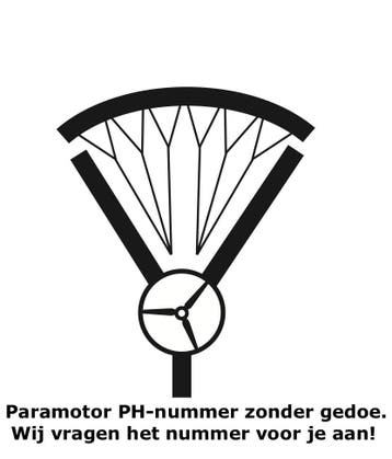 Paramotor PH-NUMMER supersnel in huis., Sport en Fitness, Zweefvliegen en Paragliding, Nieuw, Overige typen, Gemotoriseerd