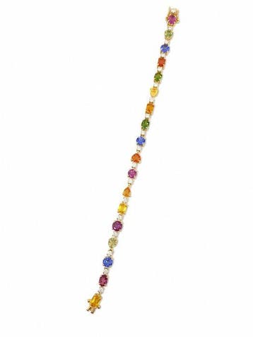 Armband - 14 karaat Geel goud - 8.83ct. tw. Gemengde, Nieuw