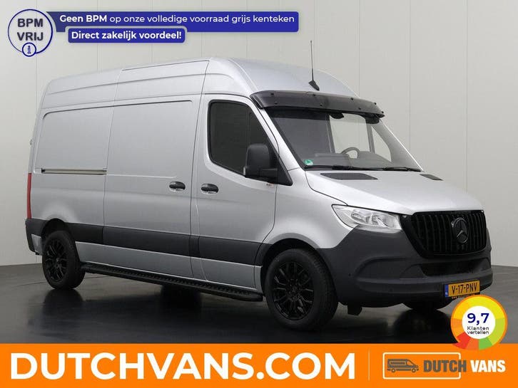 Mercedes-Benz Sprinter Bestelbus 9G-Tronic | zilver, Auto's, Bestelauto's, Lease, Automaat, BTW verrekenbaar, Diesel, Zilver of Grijs