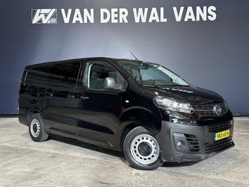 Opel Vivaro 2.0 CDTI 123pk Automaat L3H1 Dubbele Cabine Euro, Automaat, Stof, Gebruikt, Zwart