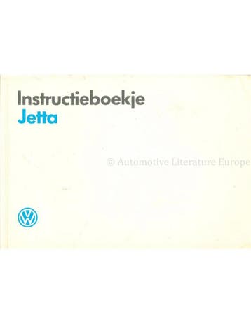 1990 VOLKSWAGEN JETTA INSTRUCTIEBOEKJE NEDERLANDS