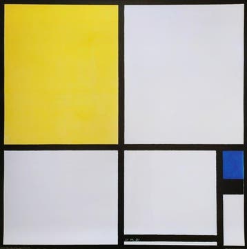 Piet Mondrian (1872–1944) (after) - Composition with Blue