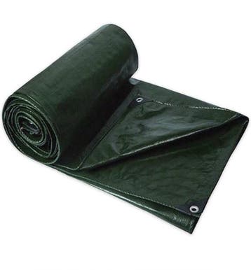 Extra Sterk Afdekzeil | 5 x 6 m - Donker Groen - 150 g/m2, Verzenden, Nieuw
