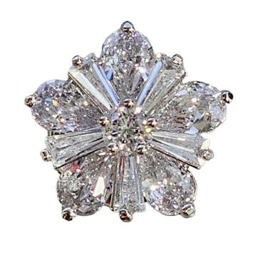 Fako Bijoux - Magnetische Mini Broche - Ster Bloem Kristal -, Verzenden, Nieuw