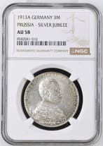 Duitsland, keizerrijk Wilhelm II. 3 Mark 1913 Prussia - NGC, Postzegels en Munten