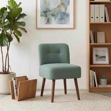 vidaXL Slipper Stoel Zeegroen fluweel, Huis en Inrichting, Verzenden, Nieuw