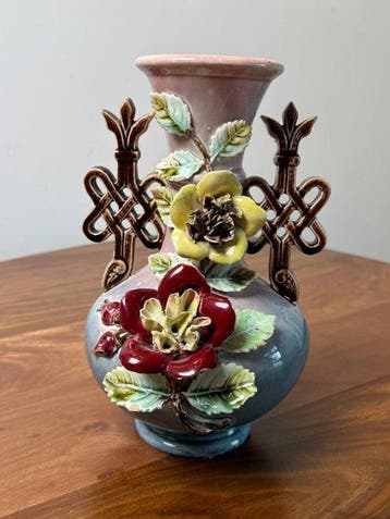 Onnaing - Vaas - Majolica - Vaas Art Nouveau