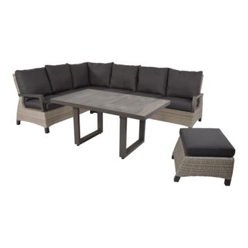 Loungetafel hoog Prato Pardo 140x85 cm - bruin, Ophalen of Verzenden, Nieuw, Bruin