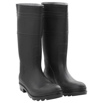 vidaXL Regenlaarzen maat 45 PVC zwart, Verzenden, Nieuw