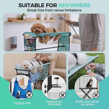 Opvouwbare Hond & Kat Trimtafel met Staander - Ideaal voor B, Verzenden, Nieuw