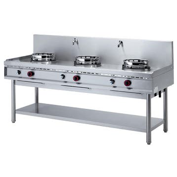 Wok | Gasfornuis | 3 Vuren | 3x 13kW |, Zakelijke goederen, Verzenden, Nieuw in verpakking