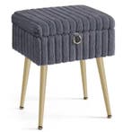 Kaptafel Kruk met Opbergruimte – Make-up Kruk Metaal, Verzenden, Nieuw