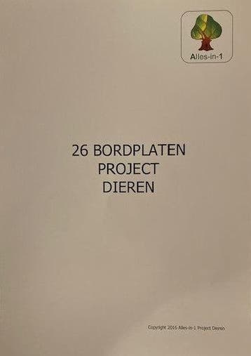 Alles-in-1 Bordplaten A3 Project Dieren (per groep), Verzenden, Nieuw