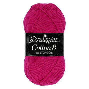 Scheepjes Cotton 8 - 720 - Haakgaren / Breigaren, Hobby en Vrije tijd, Ophalen of Verzenden, Nieuw, Breien of Haken, Wol of Garen