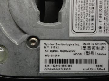 Symbol Motorola DS9208 USB QR Barcode Scanner  1D/2D + Stand, Ophalen of Verzenden, Gebruikt, Overige typen, Symbol