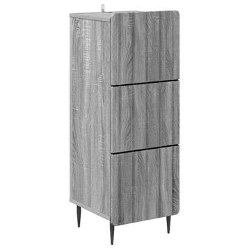vidaXL Ladenkast Grijs sonoma 33 x 34,5 x 92 cm Bewerkt hout, Verzenden, Nieuw