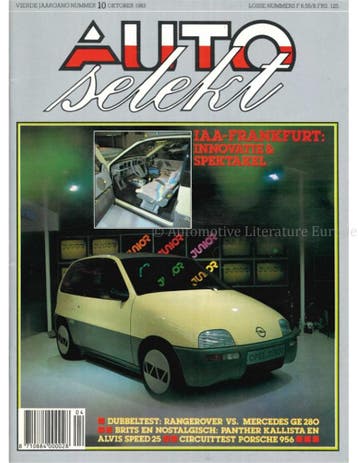 1983 AUTOSELEKT MAGAZINE 10 NEDERLANDS, Nieuw, Author