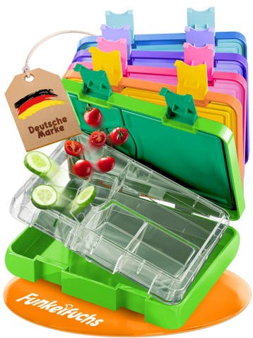 2dekans | Funkelfuchs® - Lunchbox kinderen met vakverdeling, Ophalen of Verzenden, Zo goed als nieuw