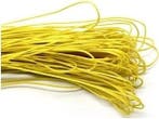10 meter Waxkoord katoen 1 mm – maïsgeel - mellow yellow, Ophalen of Verzenden, Nieuw, Draad