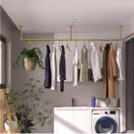 Wandmontage Kledingrek Industrieel – Metalen Buis en Haken, Verzenden, Nieuw