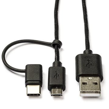 Huawei oplaadkabel | USB A  USB C + Micro USB | 1 meter, Verzenden, Nieuw