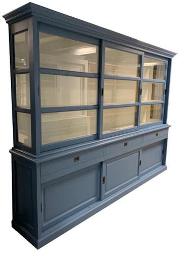 Buffetkast oud blauw Putten 300cm soft close, Ophalen of Verzenden, Nieuw