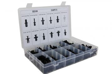 Auto Clips Plastic fasteners Kit 350 pcs, Auto-onderdelen, Ophalen of Verzenden, Nieuw