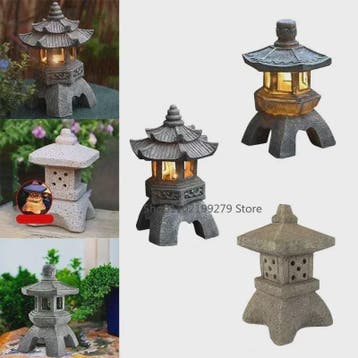 Chinese Pagode Solar Tuinlamp - Zen Stijl Steen Lantaarn voo, Verzenden, Nieuw