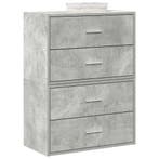 vidaXL Kasten met 2 lades 2 st 60x31x40 cm bewerkt hout, Kinderen en Baby's, Kinderkamer | Commodes en Kasten, Verzenden, Nieuw