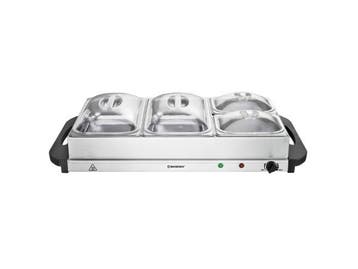 Veiling - Buffetverwarmer 300W Inclusief 4 RVS Schalen Met D, Nieuw in verpakking