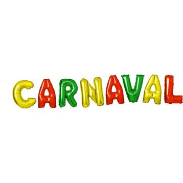 Folieballonnen Set Carnaval Meerkleurig, Ophalen of Verzenden, Nieuw