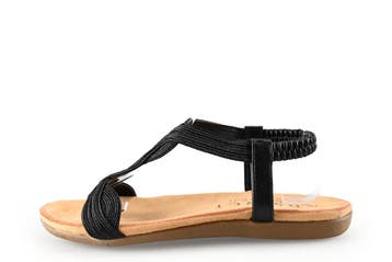Dolcis Sandalen in maat 38 Zwart, Dolcis, Verzenden, Zwart, Sandalen of Muiltjes