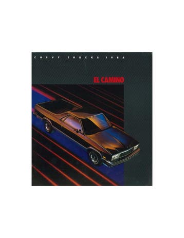 1985 CHEVROLET CHEVY EL CAMINO BROCHURE ENGELS, Nieuw, Chevrolet, Author